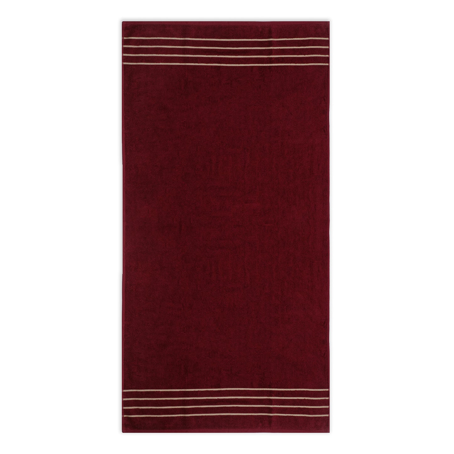 Gold Polly Border Scarlet Bath Towel 400 GSM Pack of 2 Bath Towels