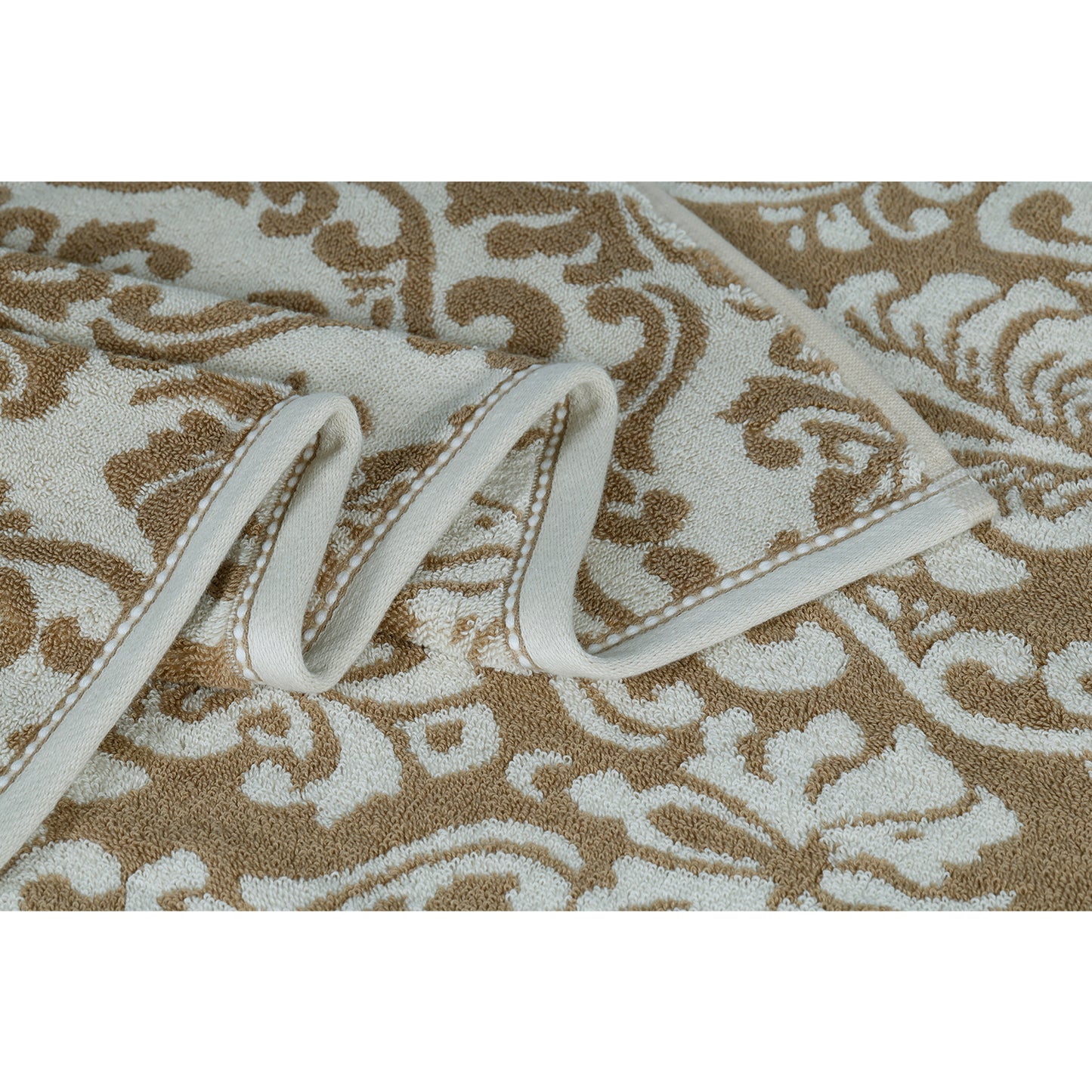 Yarn Dyed Jacquard Erget Bath Towel 550 GSM Pack of 2 Bath Towels