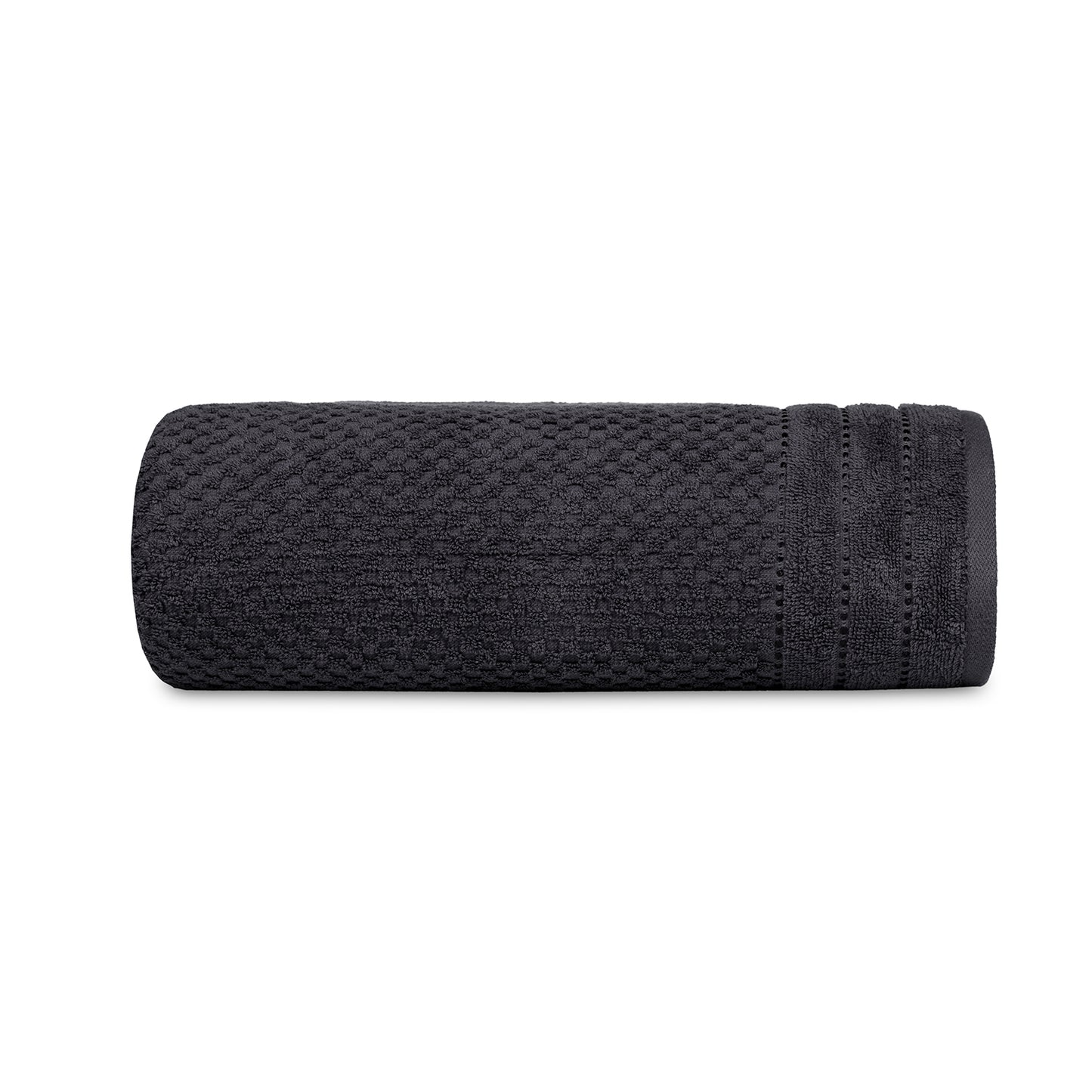 Popcorn Charcoal Bath Towel 400 GSM Pack of 1 Bath Towel