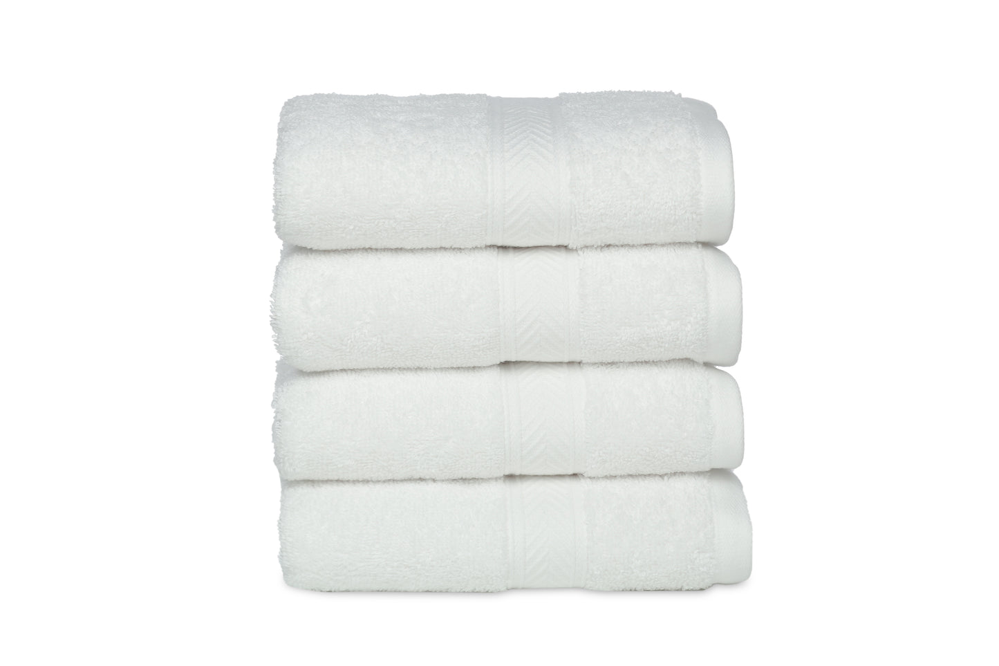 500 GSM WHITE HAND TOWELS SET