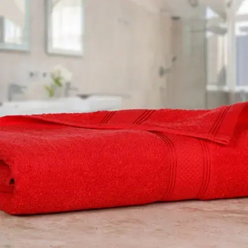 500 GSM TANGO RED BATH SET