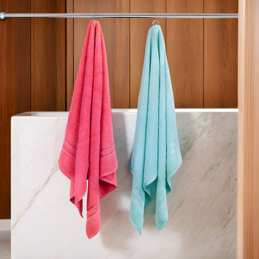 The Coral & Mist Bath Towel Set