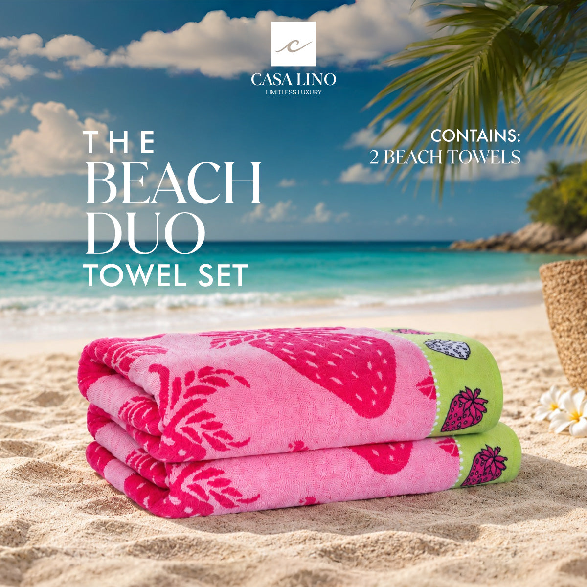 Beach Duo ( Set of 2 Bath Sheet)