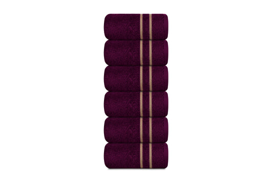Gharana Edit – Wine Suroor / Pack of 6 Face Towels