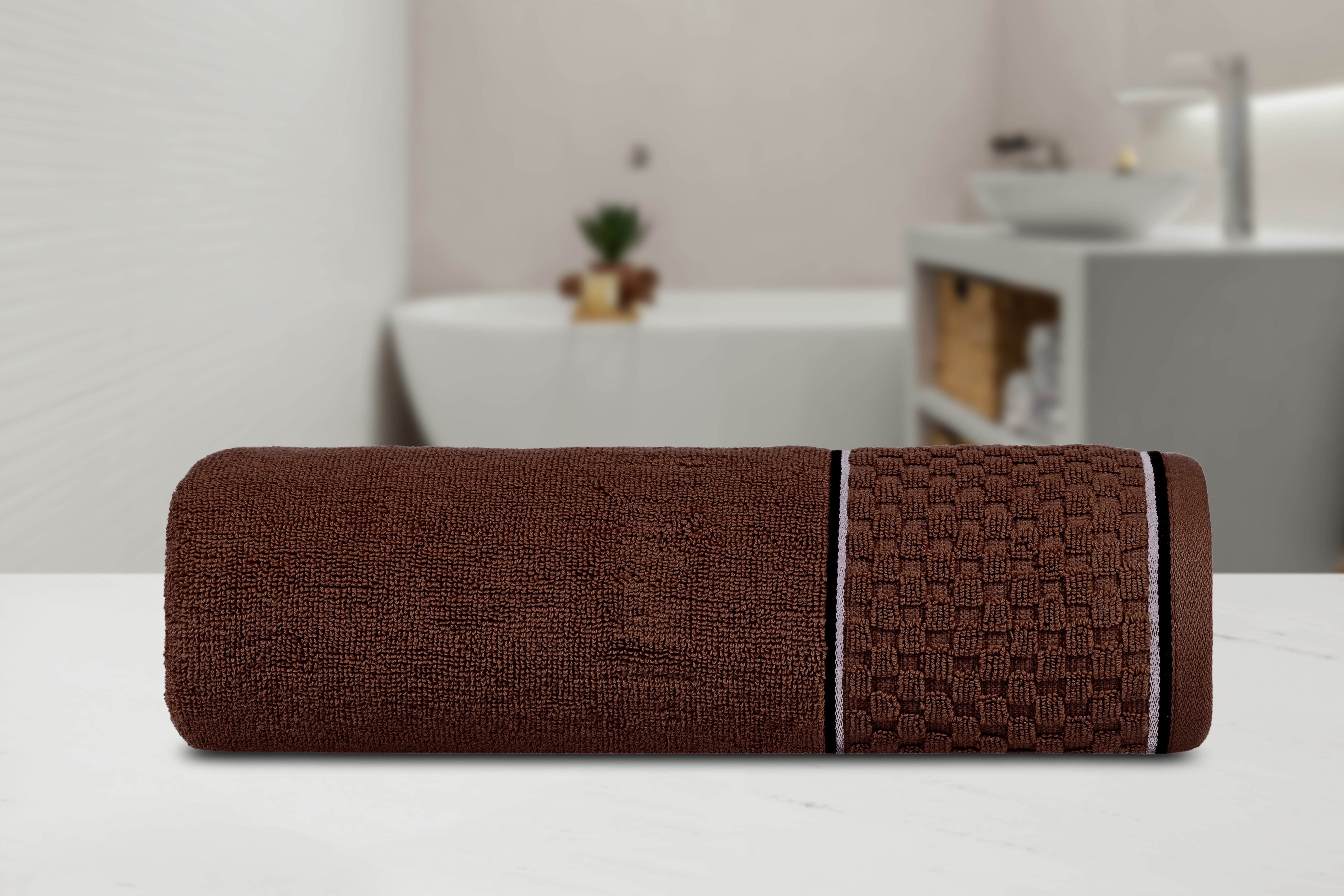 Waffle Beige Bath Towel 550 GSM Pack of 1 Bath Towel