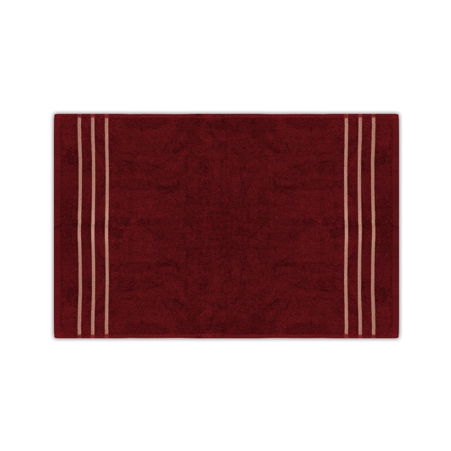 Gold Polly Border Scarlet Hand Towel 400 GSM Pack of 2 Hand Towels