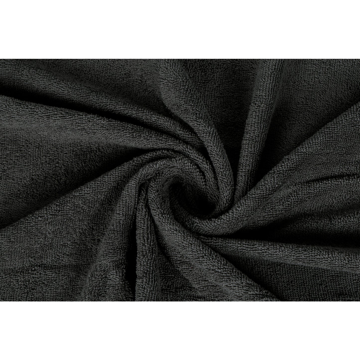 Gold Polly Border Charcoal Bath Towel 400 GSM Pack of 2 Bath Towels