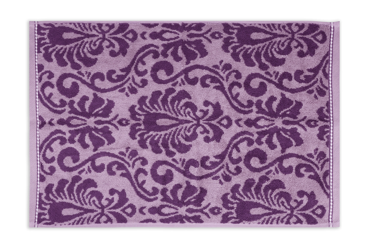 Yarn Dyed Jaquard Voilet Hand Towel 550 GSM Pack of 2 Hand Towels