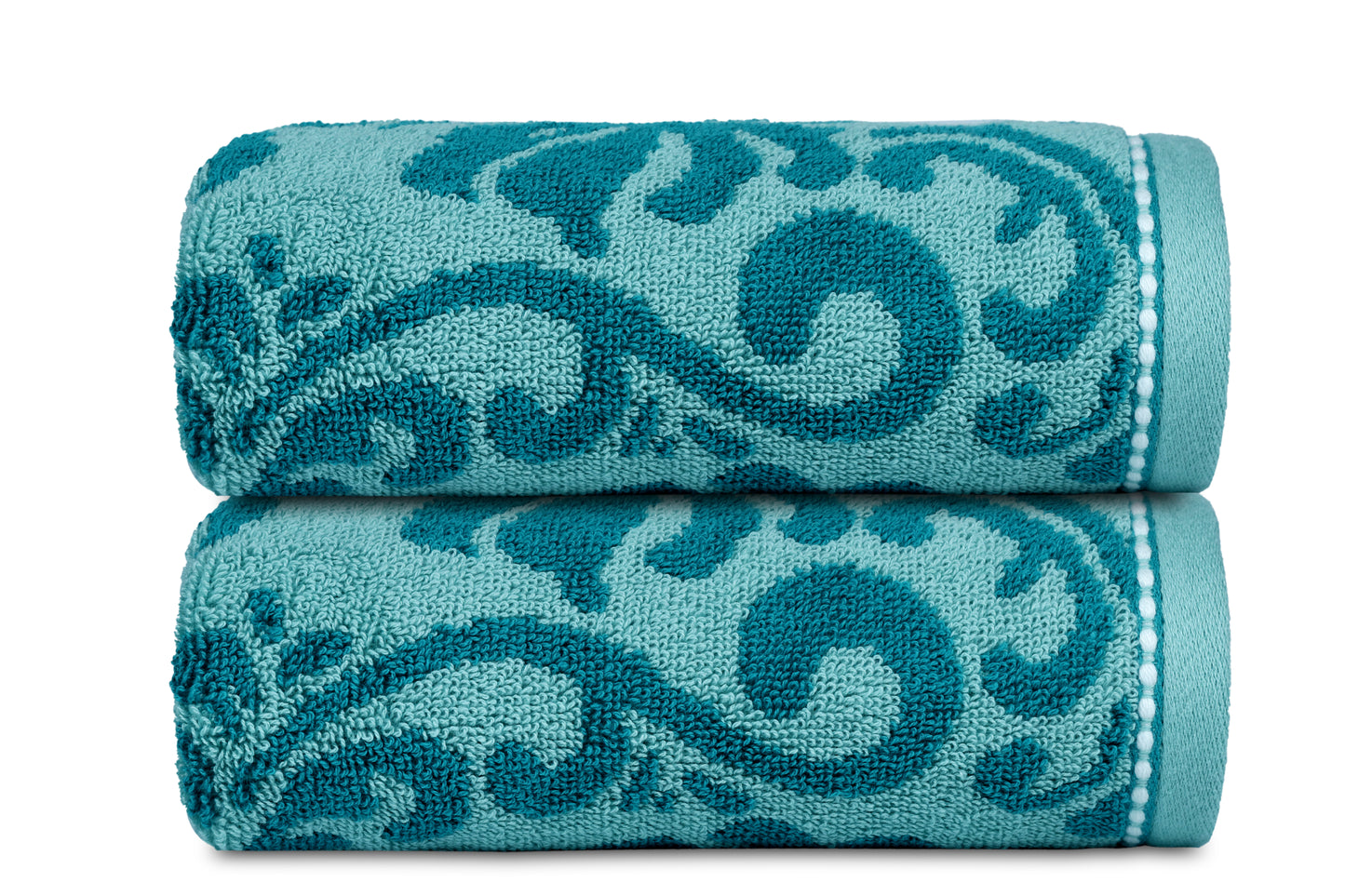Yarn Dyed Jaquard Aquafier Hand Towel 550 GSM Pack of 2 Hand Towels