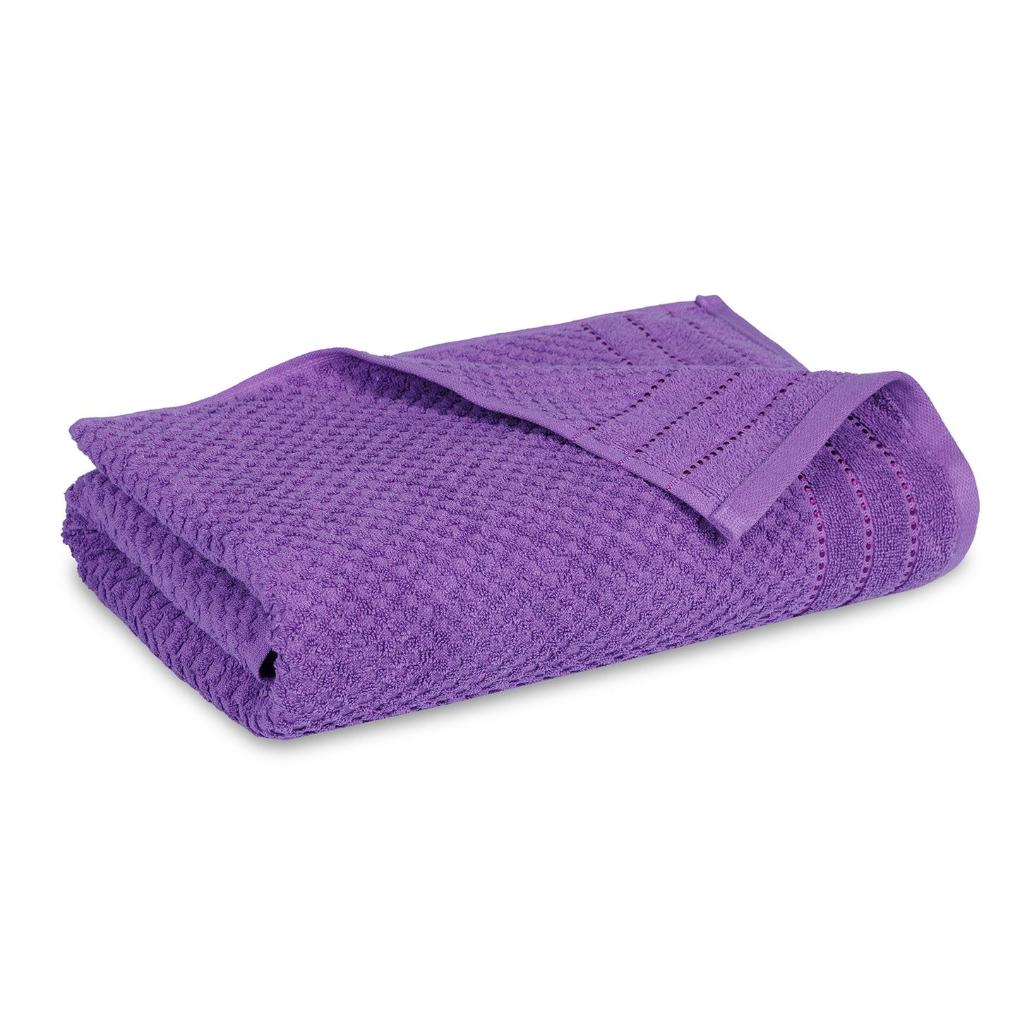 Popcorn Lavender Bath Towel 400 GSM Pack of 1 Bath Towel