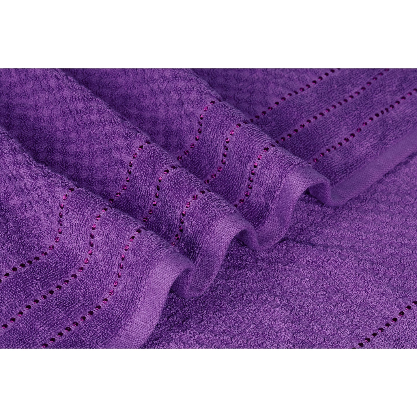 Popcorn Lavender Bath Towel 400 GSM Pack of 1 Bath Towel