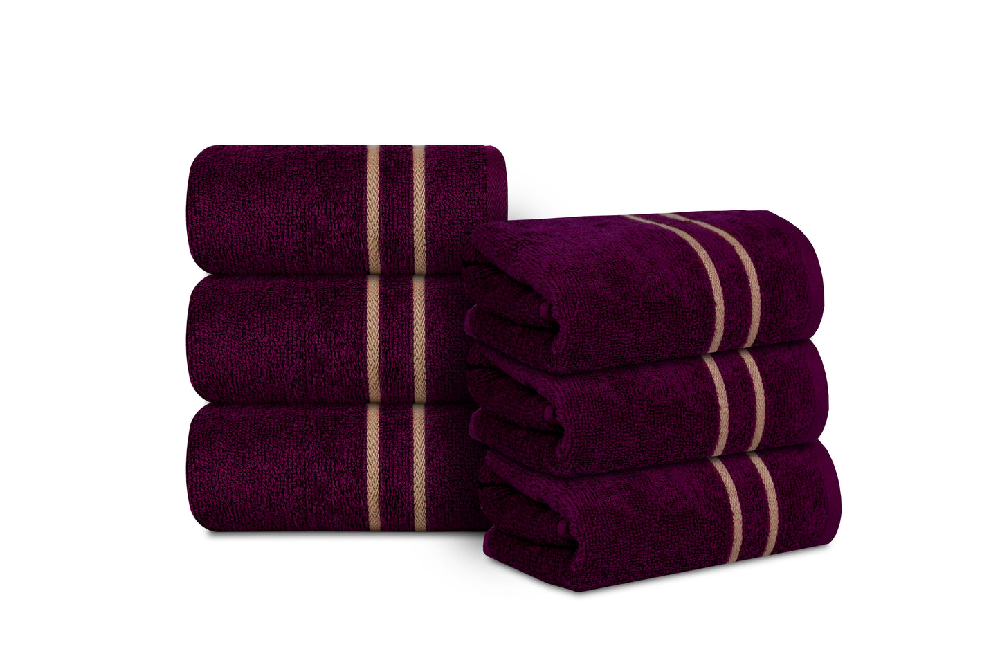Gharana Edit – Wine Suroor / Pack of 6 Face Towels