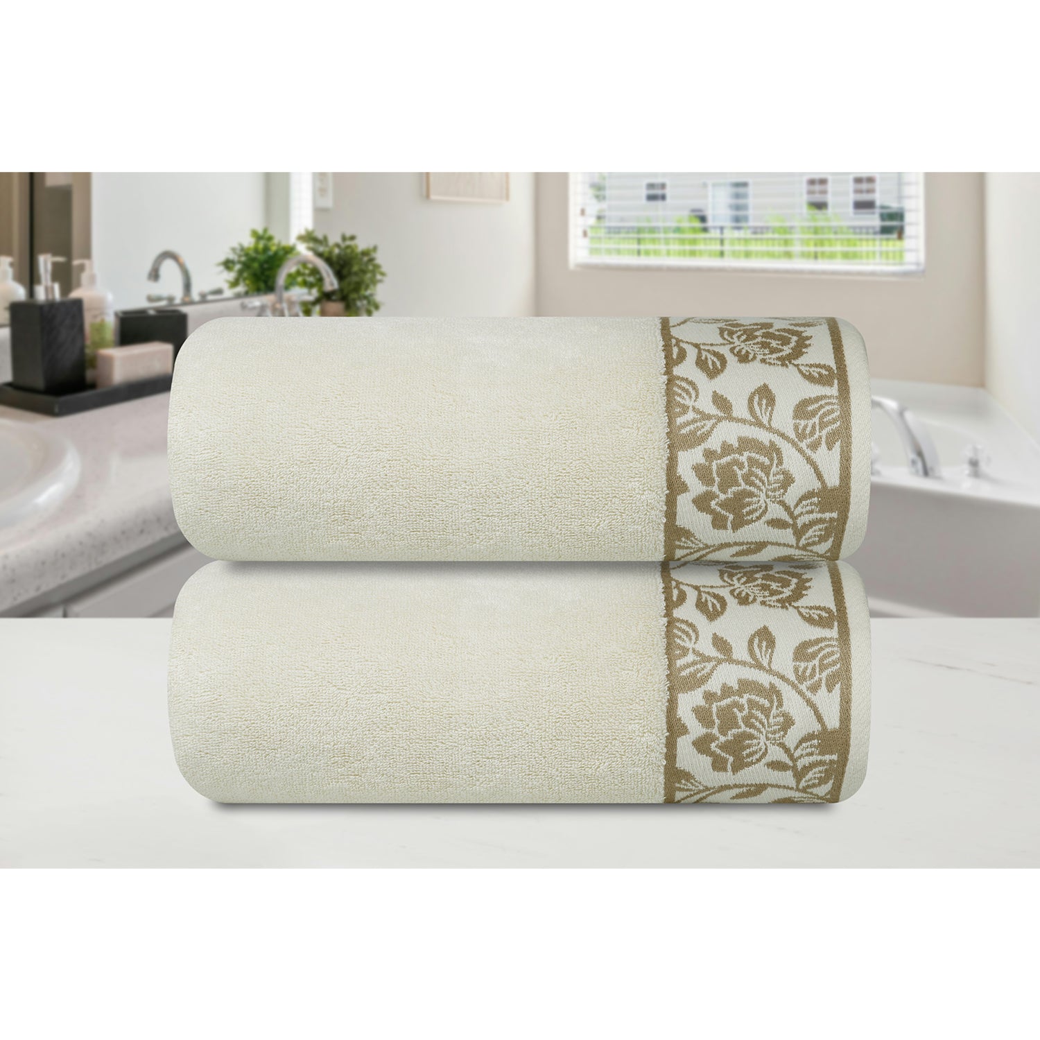 Gharana Edit – Pearl / Set of 2 Bath Towels