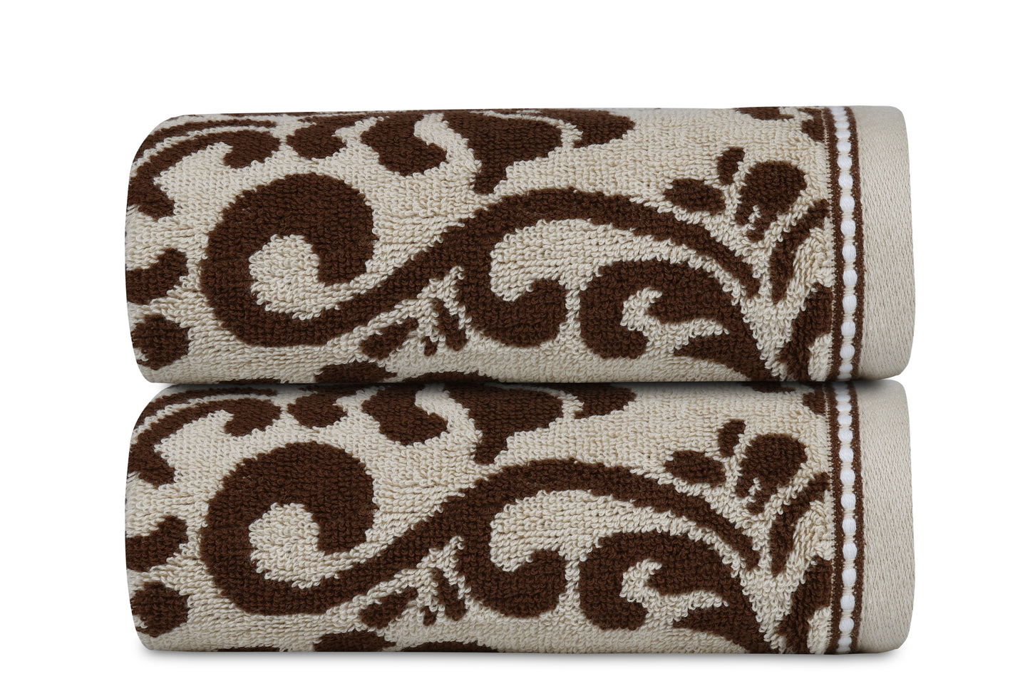 Yarn Dyed Jaquard Sand Wash Towel 550 GSM Pack of 6 Hand Towels