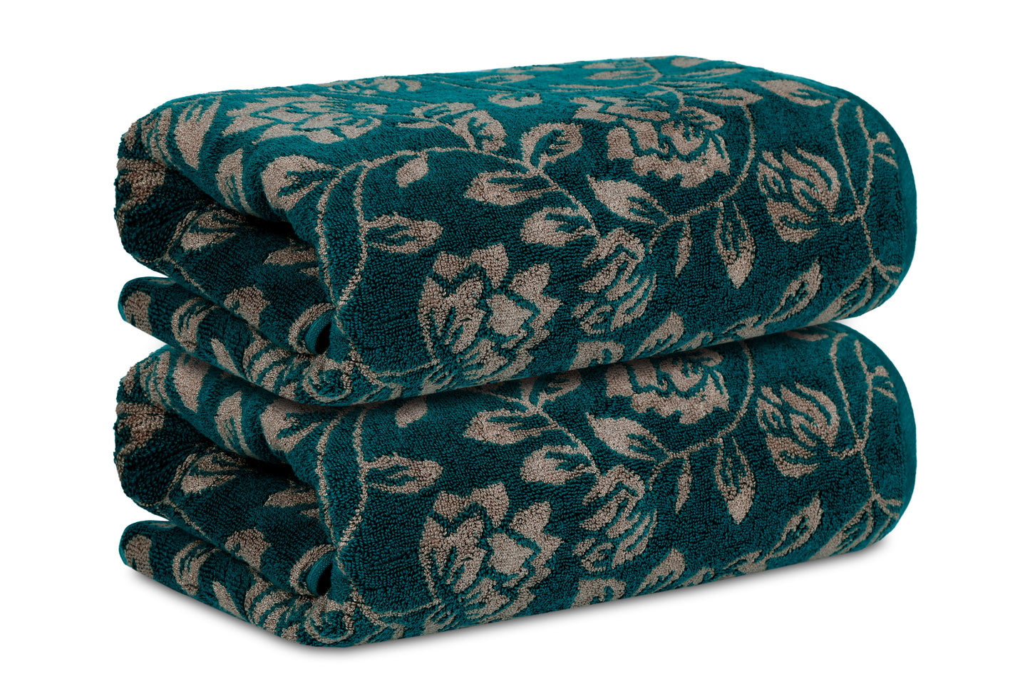 Gharana Edit – Peacock Grove / Set of 2 Bath Towels
