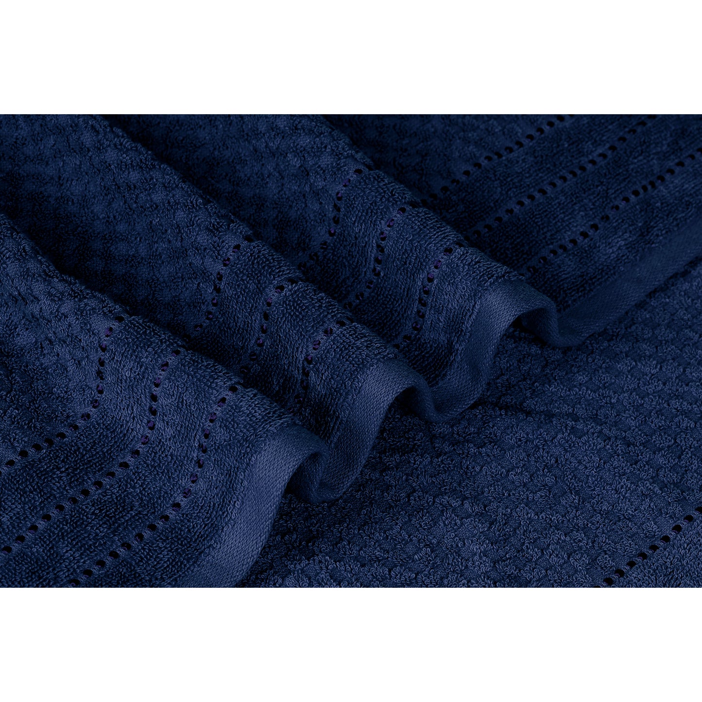 Popcorn Navy Blue Bath Towel 400 GSM Pack of 1 Bath Towel