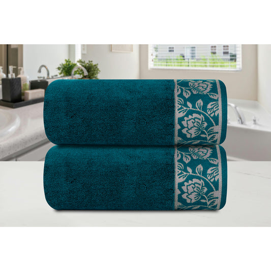 Gharana Edit –Emerald / Set of 2 Bath Towels