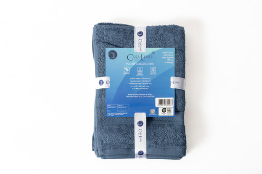500 GSM NAVY BLUE 4 PCS MIX SET