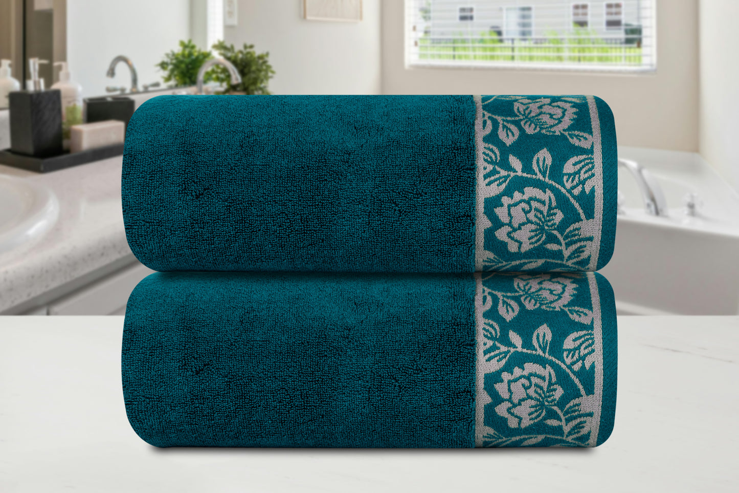 Gharana Edit – Emerald / Set of 2 Hand Towels