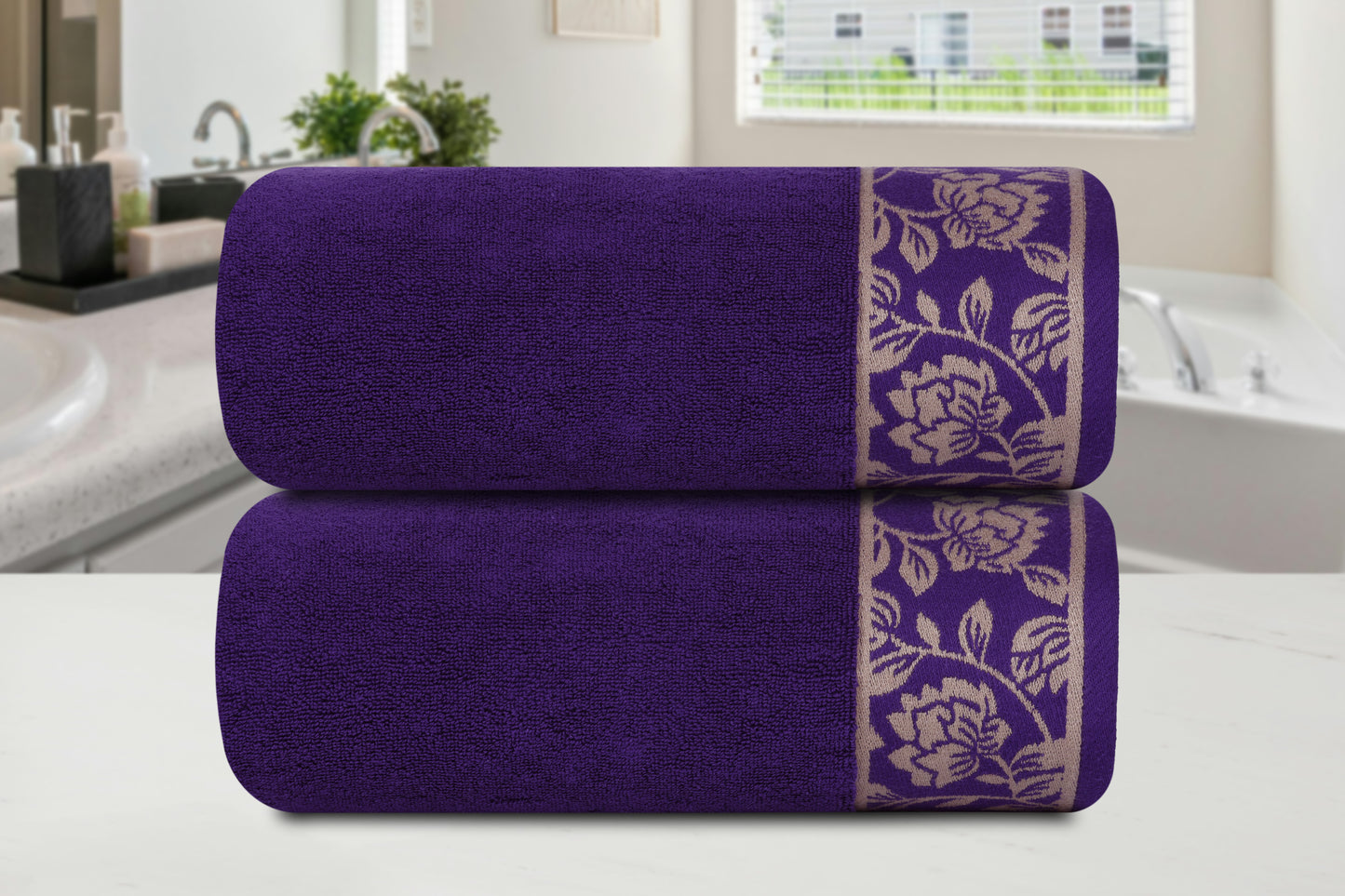 Gharana Edit – Tanzanite / Set of 2 Bath Towels