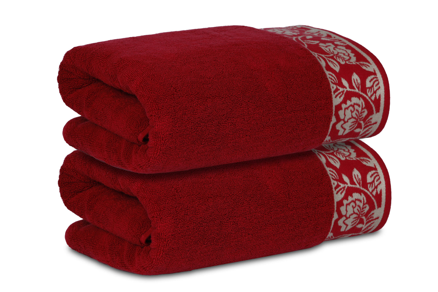 Gharana Edit – Ruby / Set of 2 Bath Towels