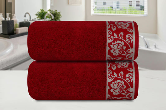 Gharana Edit – Ruby / Set of 2 Bath Towels