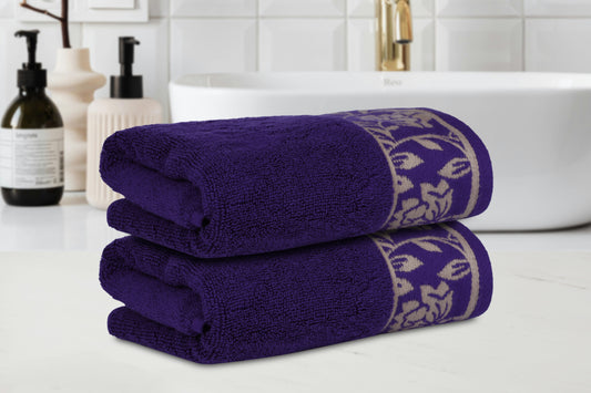 Gharana Edit –Tanzanite / Set of 2 Hand Towels