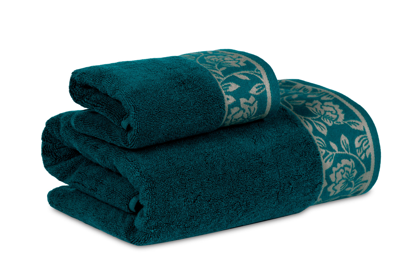 Gharana Edit – Emerald / Bath & Hand Towel Set