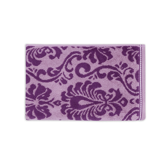 Yarn Dyed Jacquard Voilet Bath Towel 550 GSM Pack of 2 Bath Towels
