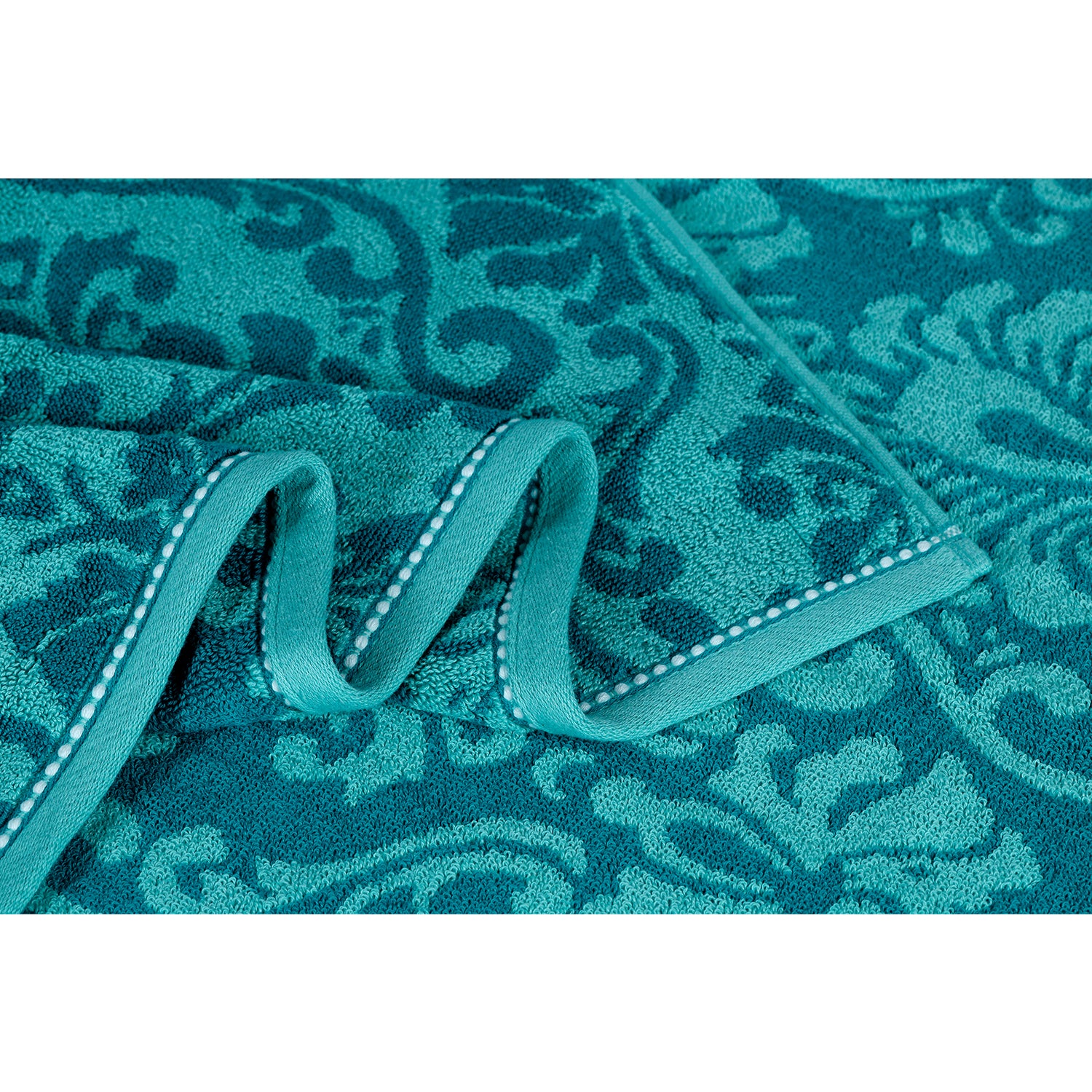 Yarn Dyed Jacquard Aquafier Bath Towel 550 GSM Pack of 2 Bath Towels