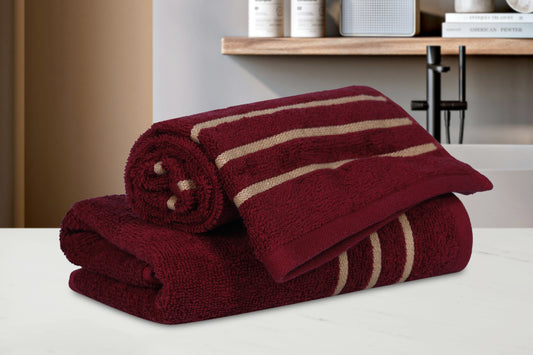 Gharana Edit – Scarlet Kanchan / Set of 2 Hand Towels