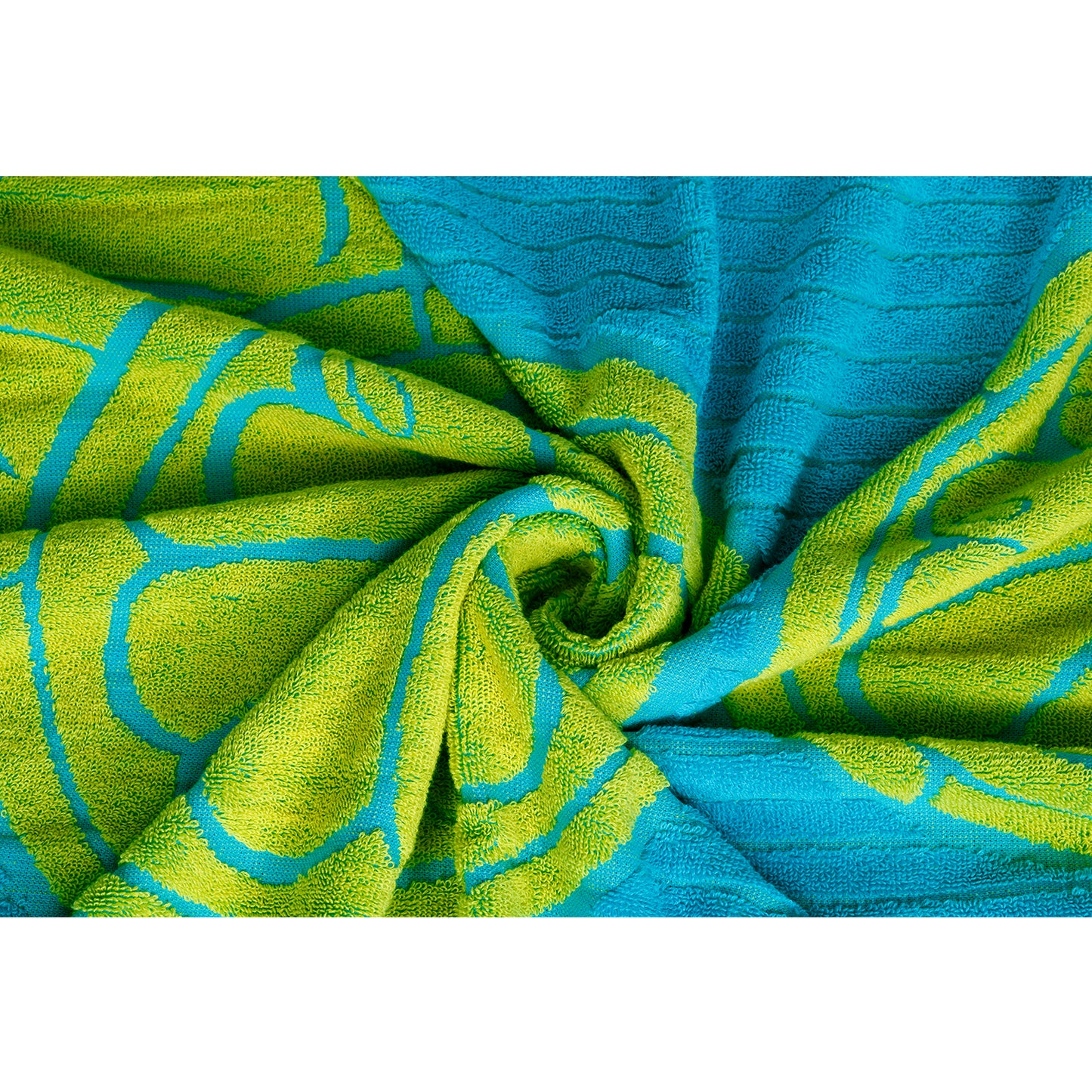 Lemon Fruit Pattern Yellow Bath Sheet 450 GSM Pack of 1 Bath Sheet