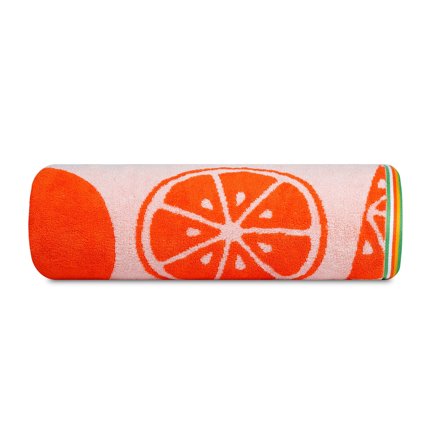 Lemon Fruit Pattern Bath Sheet 450 GSM Pack of 1 Bath Sheet