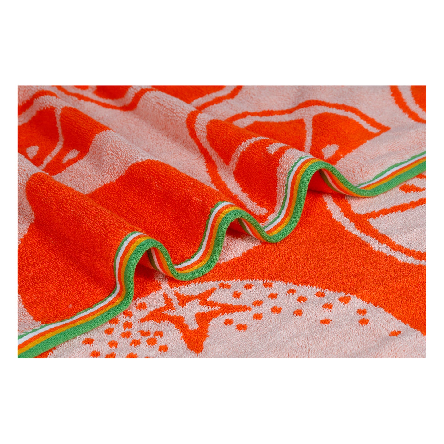Lemon Fruit Pattern Bath Sheet 450 GSM Pack of 1 Bath Sheet
