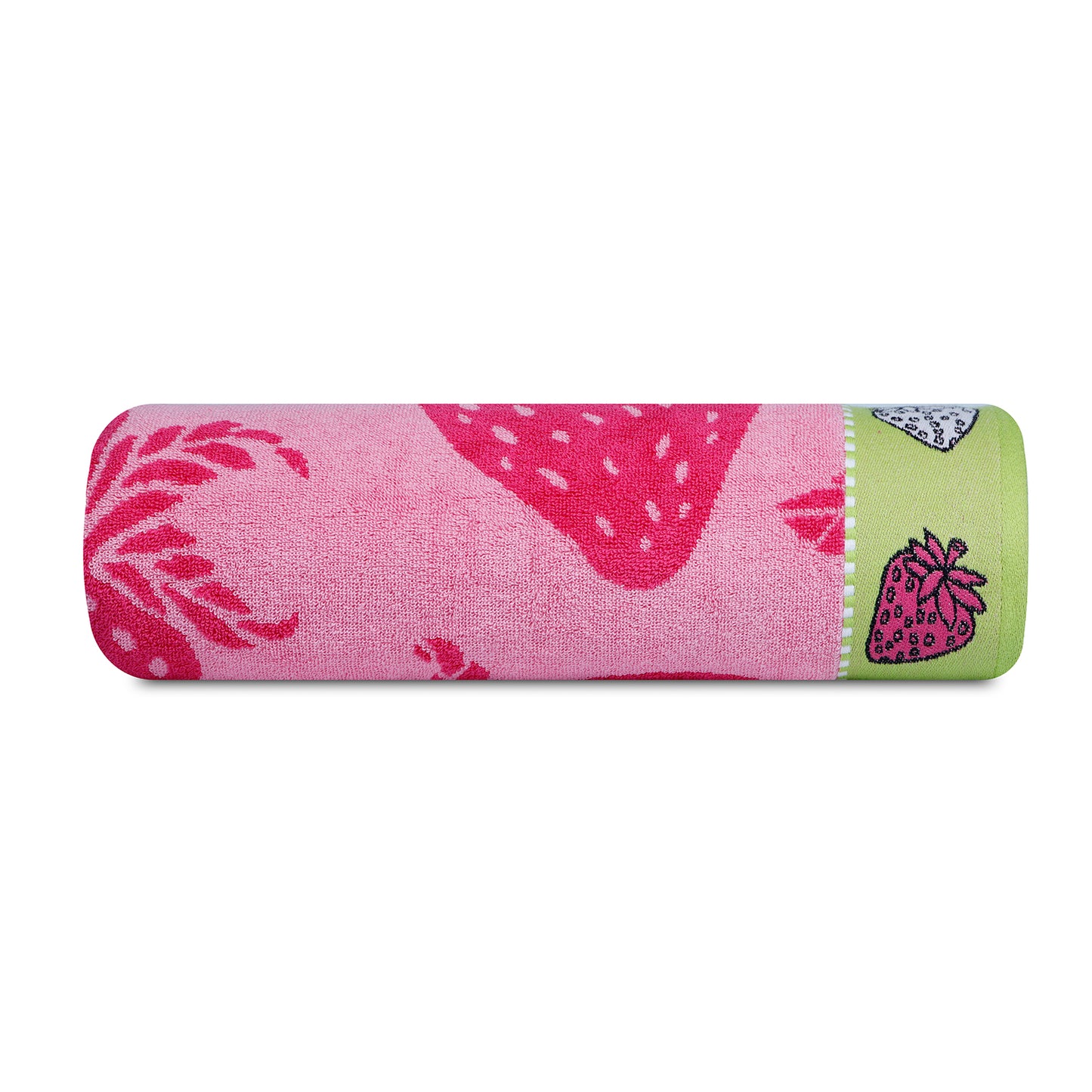 Straberry Pattern Fruit Bath Sheet 450 GSM Pack of 1 Bath Sheet