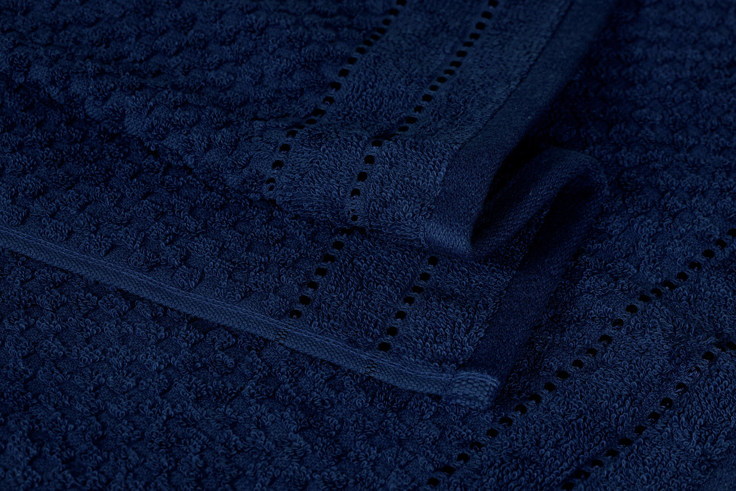 Waffle Retreat – Deep Navy / Set of 4 – Hand Towels