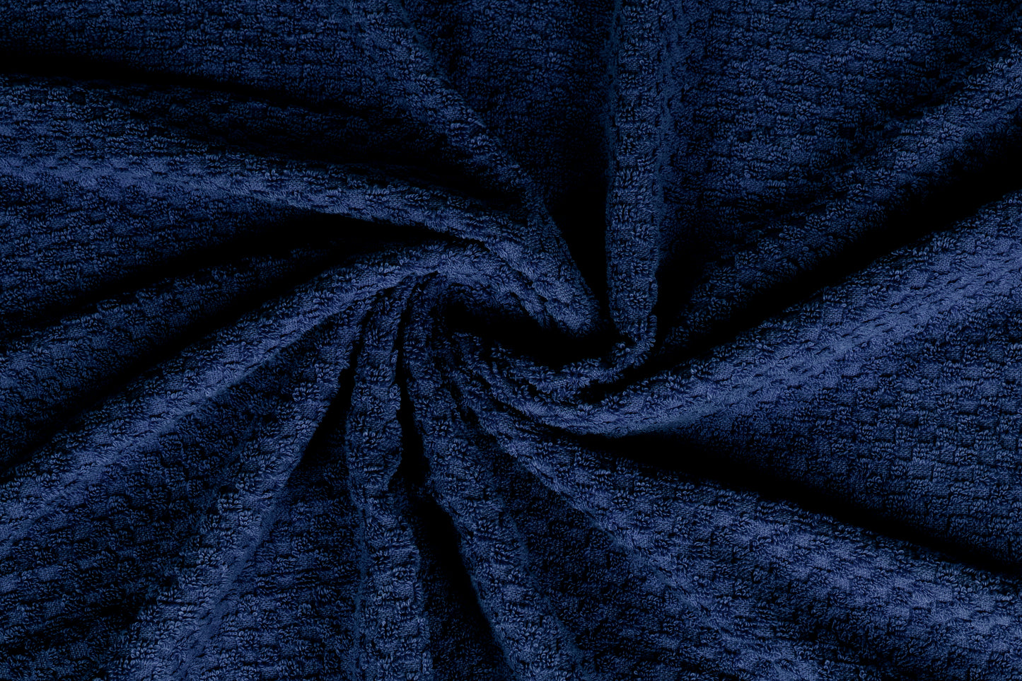 Waffle Retreat – Deep Navy / Set of 4 – Hand Towels