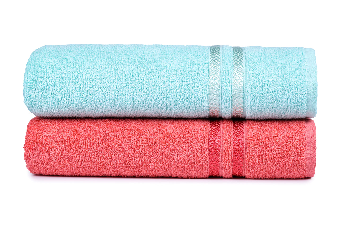The Coral & Mist Bath Towel Set