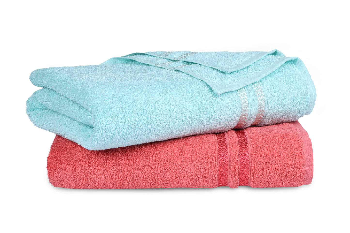 The Coral & Mist Bath Towel Set