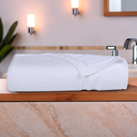 GSM 380 White Bath Towel