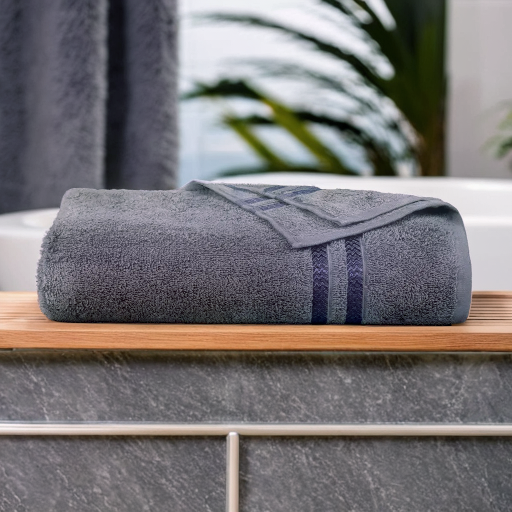 GSM 380 Charcoal Bath Towel