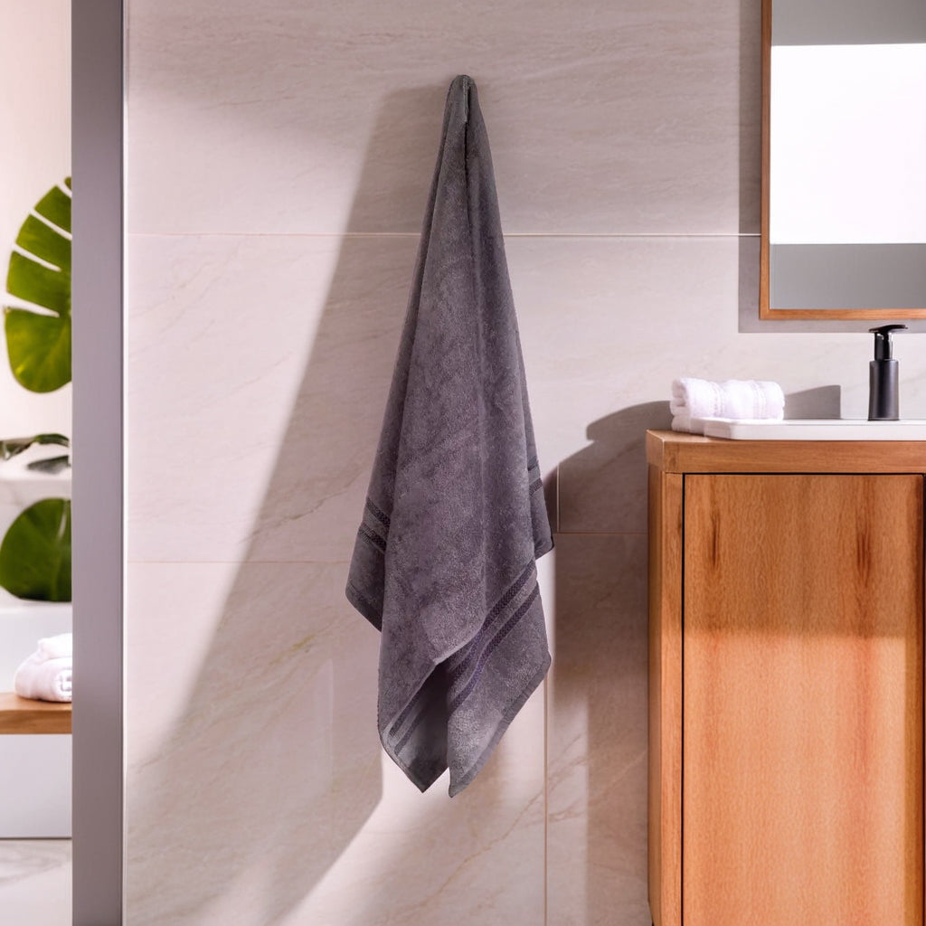 GSM 380 Charcoal Bath Towel