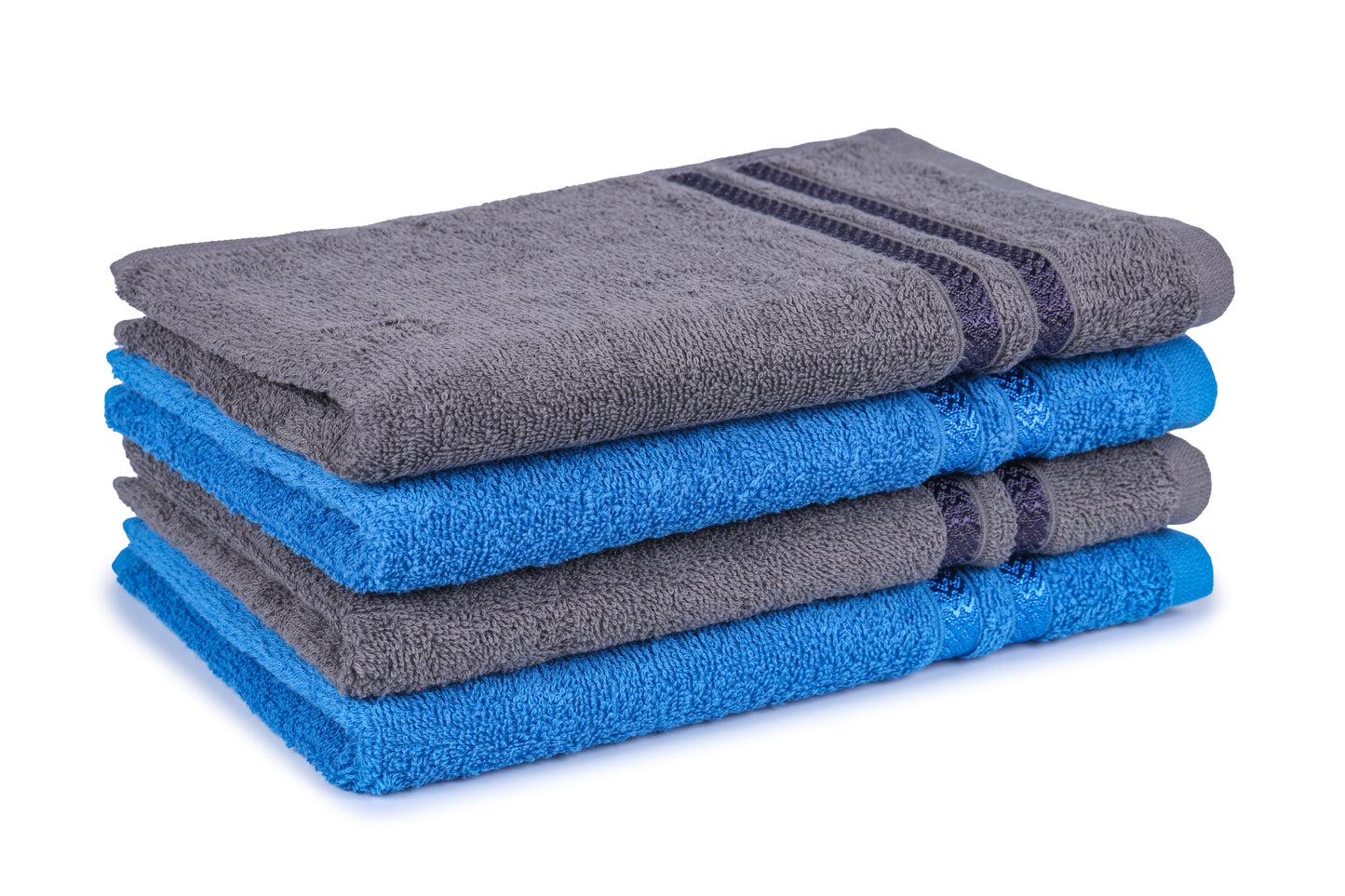 GSM 380 Charcoal & Navy Blue Hand Towel