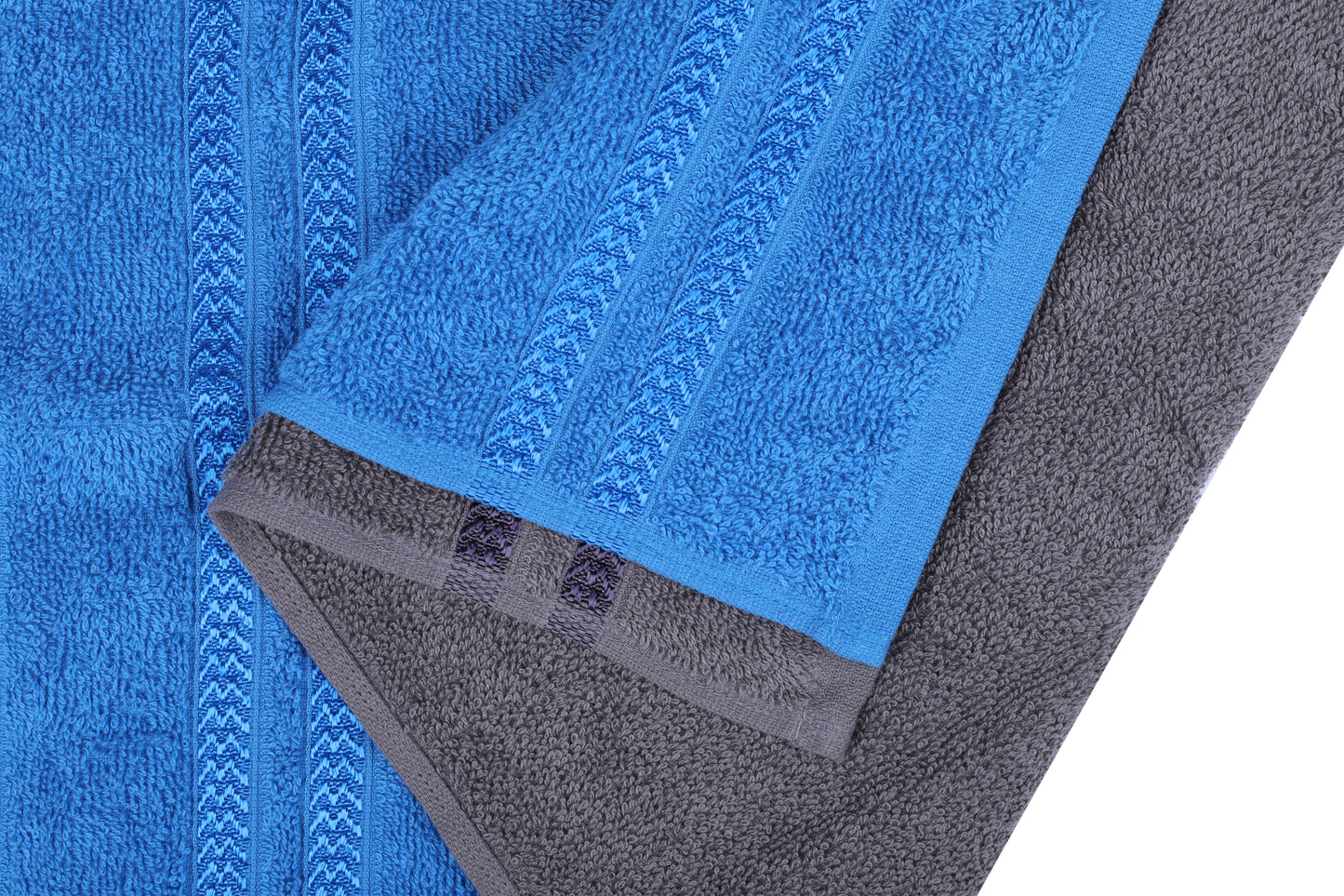 GSM 380 Charcoal & Navy Blue Hand Towel