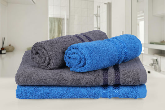 GSM 380 Charcoal & Navy Blue Hand Towel