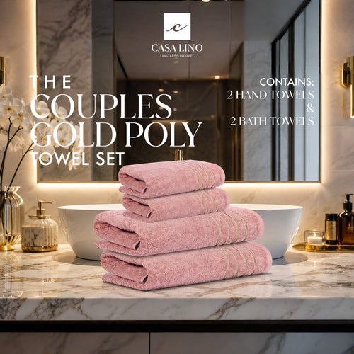Couples Set (2 Bath Towel & 2 Hand Towels Set)