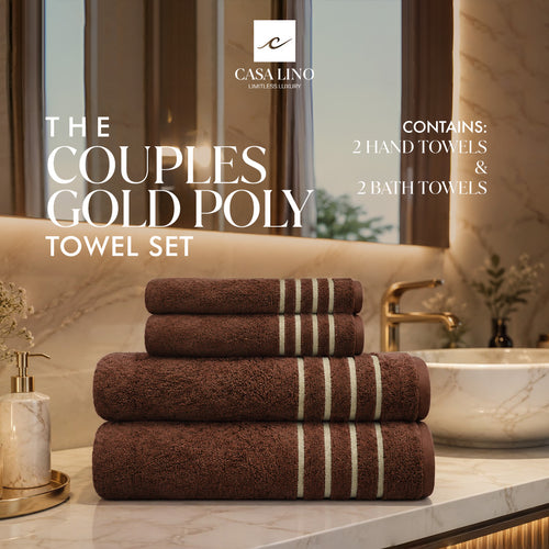 Couples Set (2 Bath Towel & 2 Hand Towels Set)