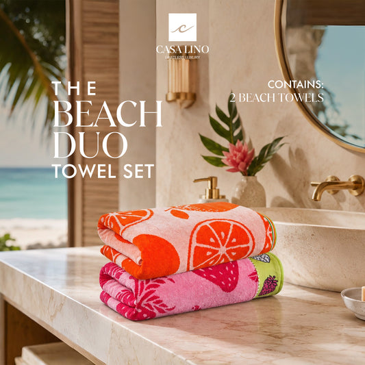 Beach Duo  ( Set of 2 Bath Sheet)