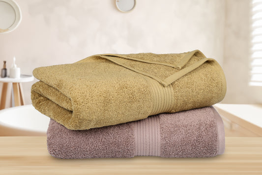 Sepia & Olive 2 Bath Towel Set