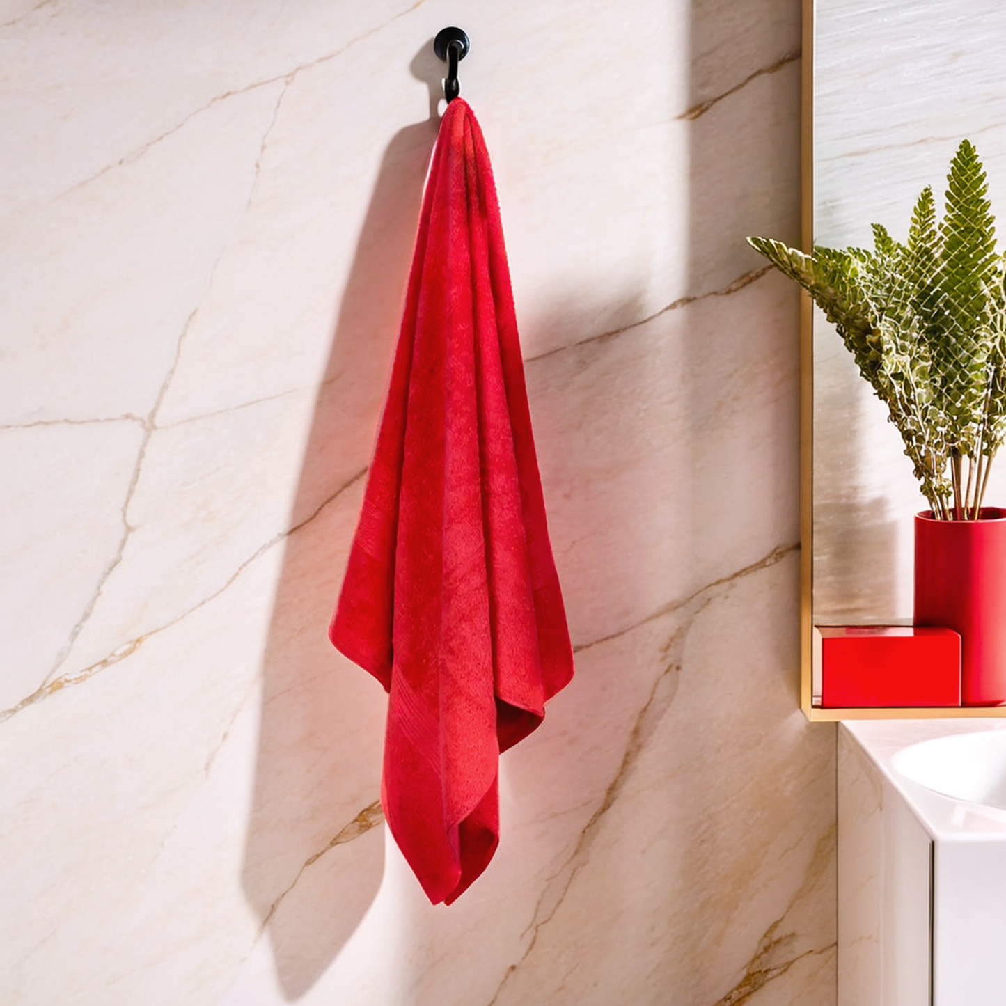 GSM 500 Spanish Red Hand Towel